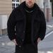 Fleece-Lined Turn-Down Collar Jacket – Comfortable Winter Coat For Men (Casual American Style)_viptrois.com