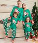 Christmas Home dress Santa Claus printed family suit fashion pajamas_viptrois.com