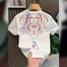 Summer New Men's Short Sleeve T-Shirt round Neck Trendy Koi Fish Design Casual Chinese Style Loose Fit 2025_viptrois.com