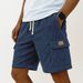 Men's Summer Corduroy Shorts Striped Drawstring 3D Pocket Versatile Side Pocket Bottoms for 2026_viptrois.com