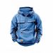 Cross-Border Trendy Brand Spring Autumn Men's Hoodie Solid Color Sweatshirt European And American Youth Sports_viptrois.com