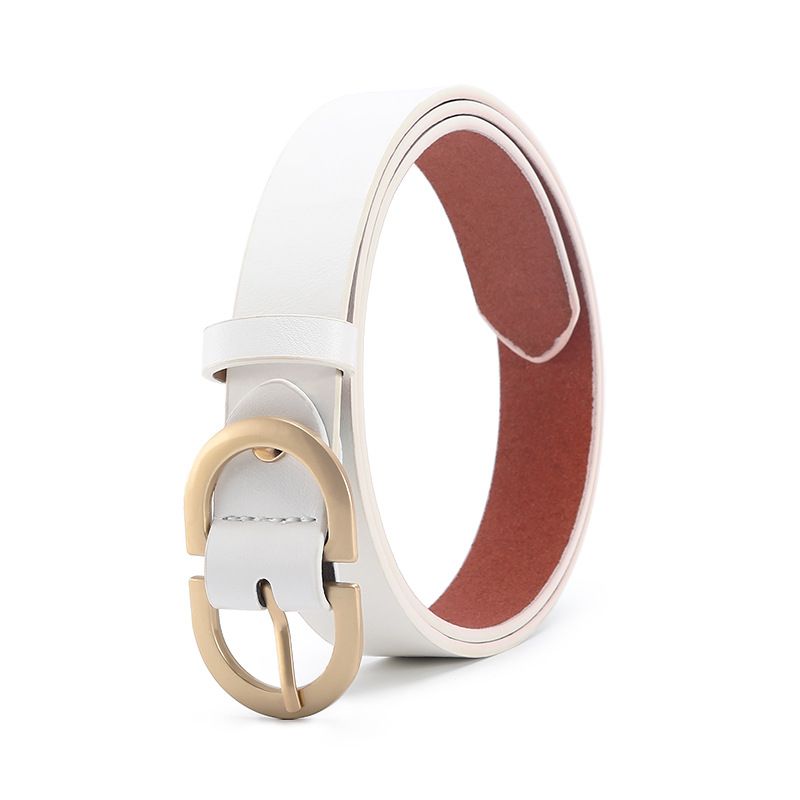 Women's Belts New Leather Belt Jeans Decorative Belt Leather Fashion Women's Pin Buckle Retro Trend Belt Leisure_viptrois.com