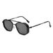 Men's Sunglasses Double Beam Metal Punk Sunglasses For Men, Women's Retro Ins Style Ink Polygonal Personality Glasses_viptrois.com