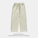 Men's Clothing Cool Ice Silk Casual Pants Men's Loose, Light And Breathable Air Conditioning Pants Summer Side Loose Leaf Design Drape Trousers_viptrois.com