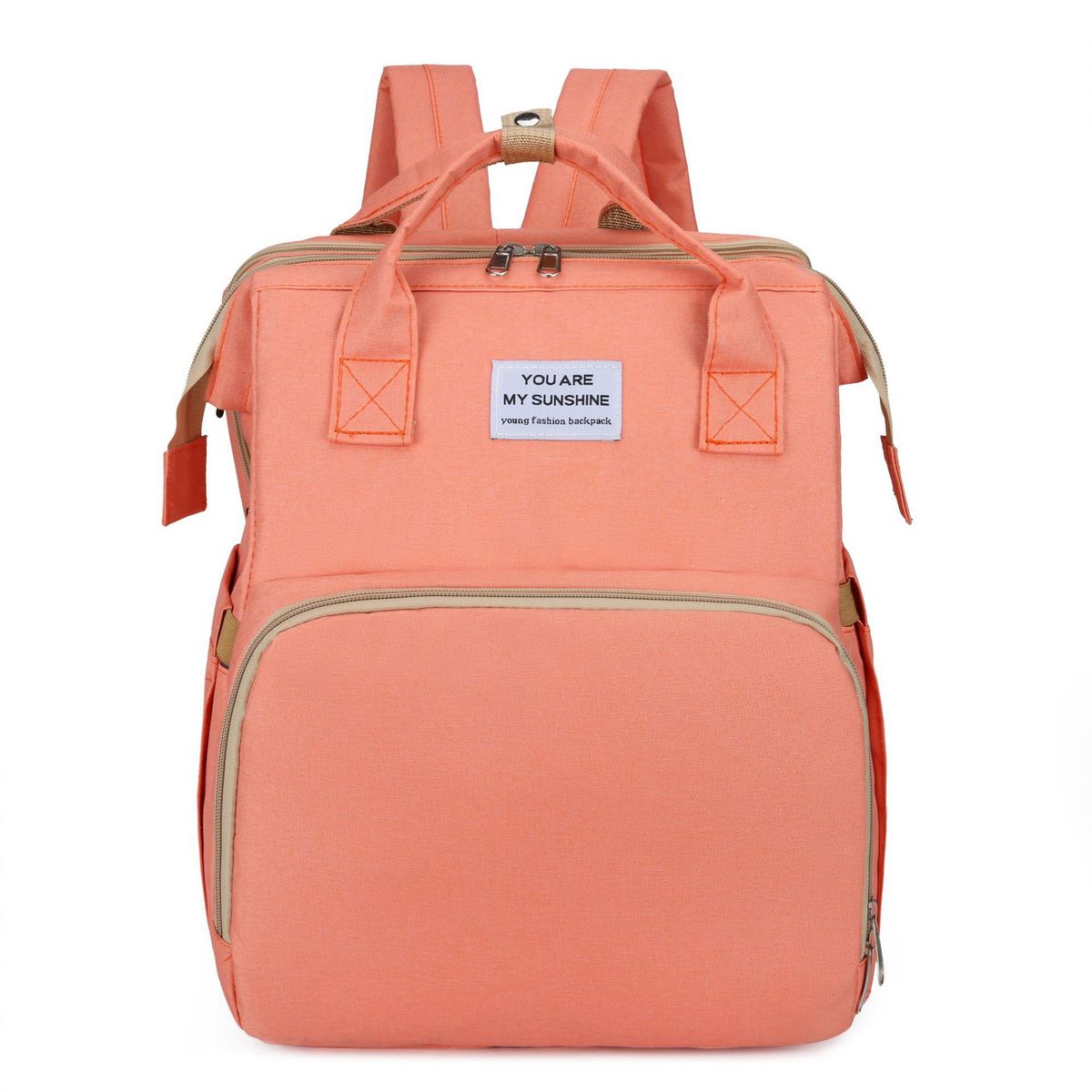Mommy Bag New Portable Folding Bed Mother And Baby Backpack Large Capacity Multifunctional Backpack Mommy Bag_viptrois.com