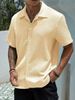 Men's Clothing Men's Shirt Summer New Men's Solid Color Short Sleeve_viptrois.com