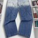 Men's Clothing High Street Retro Washed Light Color Contrast Thick Material Men's Jeans Straight Loose Drape Cross Border Jeans_viptrois.com