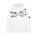 Butterfly Letter Embroidery Hooded Sweatshirt Unisex Vibe Trendy Brand High Street Design Sense Niche Pullover Loose Fit_viptrois.com