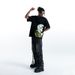 Spring And Autumn New American Street Style Skull Anime Cartoon Loose Men's T-Shirt_viptrois.com