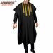 Men's clothing African ethnic solid color cotton men's casual jacket + pants + coat_viptrois.com