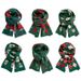 Christmas tree knitted scarf Warm female student couple Christmas gift Santa Claus wool bib_viptrois.com