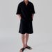 Men's Clothing Casual Fashion Sports Suit Striped Shirt Loose Shorts_viptrois.com