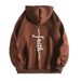 Men's Clothing sweatshirt faith fashion printed hooded back collar plus velvet sweatshirt_viptrois.com
