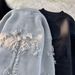 Autumn Winter Ripped Sweater Men Round Neck Pullover Trendy Brand High Street American Style Youth Knitwear_viptrois.com