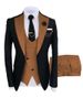 Men's Mixed Color Business Formal Groom's Banquet Wedding Dress Best Man Suit_viptrois.com