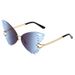 Women's Butterfly Sunglasses - Large Frame, Gradient Color, UV400 Protection, Trendy Street Style_viptrois.com