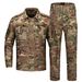 Men’s Tactical Camo Shirt & Pants Set – Breathable Outdoor Training Suit, Army Green/Black, Sizes S-XXXL_viptrois.com