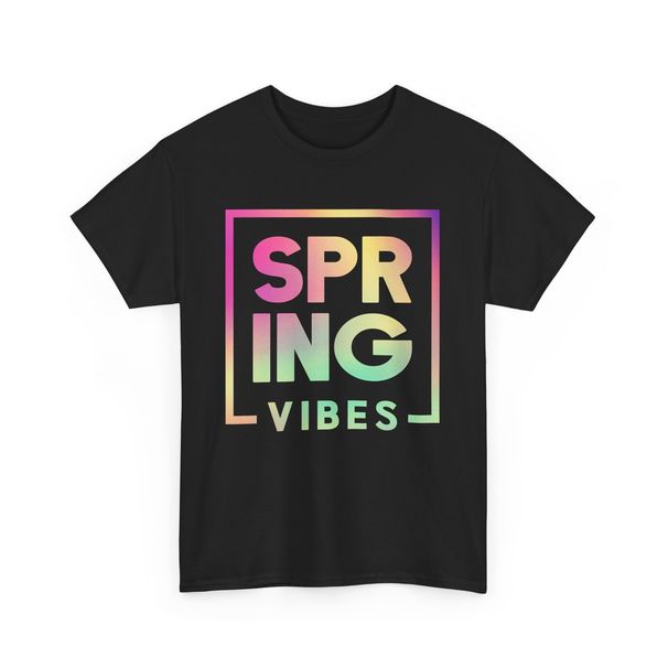 Spring Vibes T-Shirt Mens Womens Tees Top | Vibrant Spring Outdoor Tee | Sunshine Greenery_viptrois.com