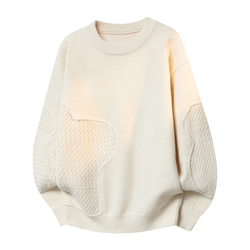 Foreign Trade Wholesale TYS-88077 - Autumn And Winter New Round Neck Men's Knitted Base Shirt Sweater Group_viptrois.com