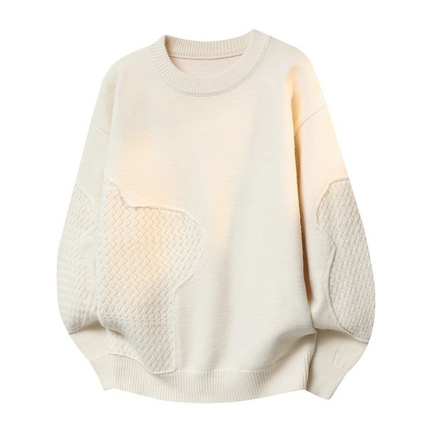 Foreign Trade Wholesale TYS-88077 - Autumn And Winter New Round Neck Men's Knitted Base Shirt Sweater Group_viptrois.com
