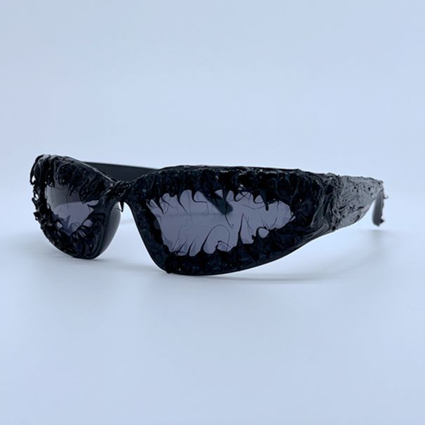 Personalized Punk Fashion Cat Eye Sports Sunglasses Holiday Party Drop Glue Goggles Street Fashion Glasses_viptrois.com