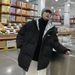 Down For Men In Winter, Thick Ouble-Sie Cotton Jacket Esign, Cool An Stylish Plai Winter Coat, Korean Version_viptrois.com