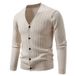 Men's Clothing Men's Oversized V-Neck Cardigan Sweater – Trendy & Comfortable Open-Front Knit For Fall & Winter (16 Colors, Sizes M-5XL)_viptrois.com
