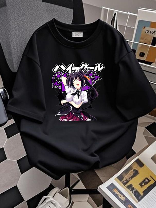 Akeno Himejima - High School DxD Essential T-Shirt Unisex All Size Stretched Homme Breathable Slightly Stylish Summer Soft Versatile_viptrois.com