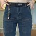 Spring Summer Thin Six-Pocket Men Elastic Straight Men's Long Pants Multi-Pocket Versatile Casual Slim Fit Jeans_viptrois.com