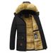 Männer 2025, Winter Neue Winddicht Fleece Warme Dicke Jacke Parkas Mantel Männer Mode Mit Kapuze Pelz Kragen Jacke Klassische Casual Parka Männer_viptrois.com