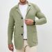 Men's Knit Blazer Cardigan – Slim Fit Long Sleeve Open Front Sweater (S-XXXL, Navy/Black/Charcoal/Khaki/Olive)_viptrois.com