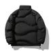 Autumn And Winter New Cotton-padded Jacket Men's Solid Color Stand-up Collar Hong Kong Style Loose Warm Cotton Clothes_viptrois.com
