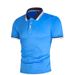 Men's Summer Stitching Contrast Color Polo Shirt Short Sleeved Sports Fashion Youth T-Shirt_viptrois.com