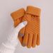 Winter new pineapple style cashmere full finger touch screen knitted warm jacquard fashion plus velvet thickened wool gloves_viptrois.com