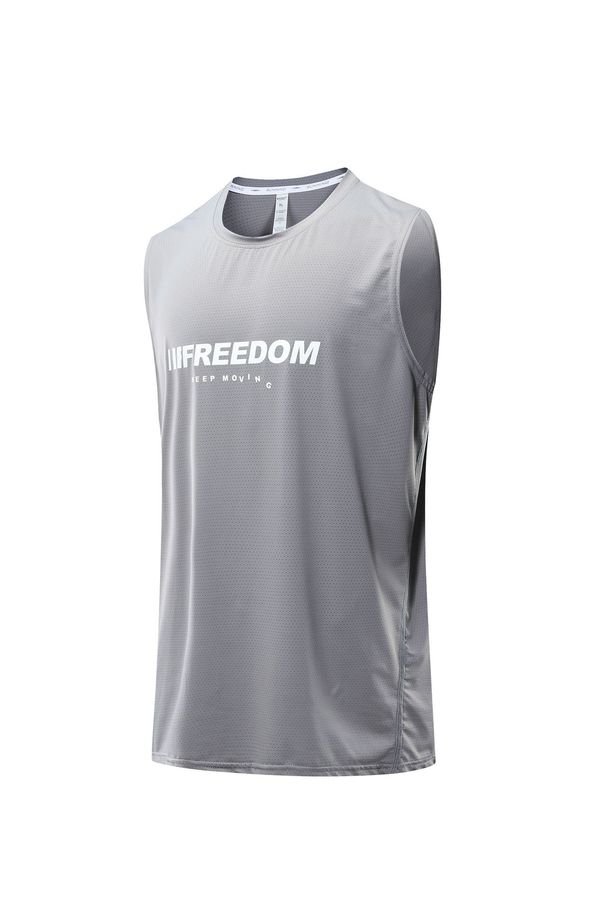Men's Summer Sports Basketball Vest Ice Silk Quick-Dry Sleeveless T-Shirt Loose Running Training Fitness Shirt_viptrois.com