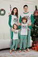Christmas Santa hat bell letter Christmas family suit printed home dress pajamas_viptrois.com