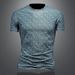 Men's Clothing Summer New Short Sleeved T Shirt Men's Trendy Fashion Round Neck Slim Fit Large Size All Match Men's Wear E2455_viptrois.com