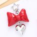 Bag Charm Hot Selling New Leather Bow Heart Pendant Luggage Keychain Pendant Creative All Match Small Jewelry Pendant Chain_viptrois.com