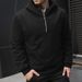 Men's Clothing Zip-Up Hoodie With Side Pockets - Classic Pullover Sweatshirt For Autumn & Winter (Navy, Black, Dark Gray) - European Sizes S To XXL_viptrois.com
