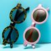 Kids'sunglasses Jelly colored round frame sunglasses for kids Cute trend sunglasses for kids sunglasses_viptrois.com