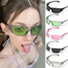 Neue Punk Y2K Sonnenbrille Frauen Goggle Luxus Marke Wrap Quadrat Sonnenbrille 2000ER JAHRE Shades Brillen UV400 Weibliche Designer Brillen_viptrois.com