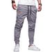 Youth Casual Workwear Jogger Pants – Solid Color, Comfort Fit, Stylish & Versatile (Black/Light Gray/Dark Blue/Army Green/Khaki, S-XXXL)_viptrois.com