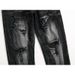 Men's New Distressed Jeans, Fashionable And Casual Straight Leg Jeans_viptrois.com