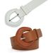 Fashionable Crocodile Pattern Buckle Decoration Palace Style Wide and Youth Versatile Belt for Women_viptrois.com