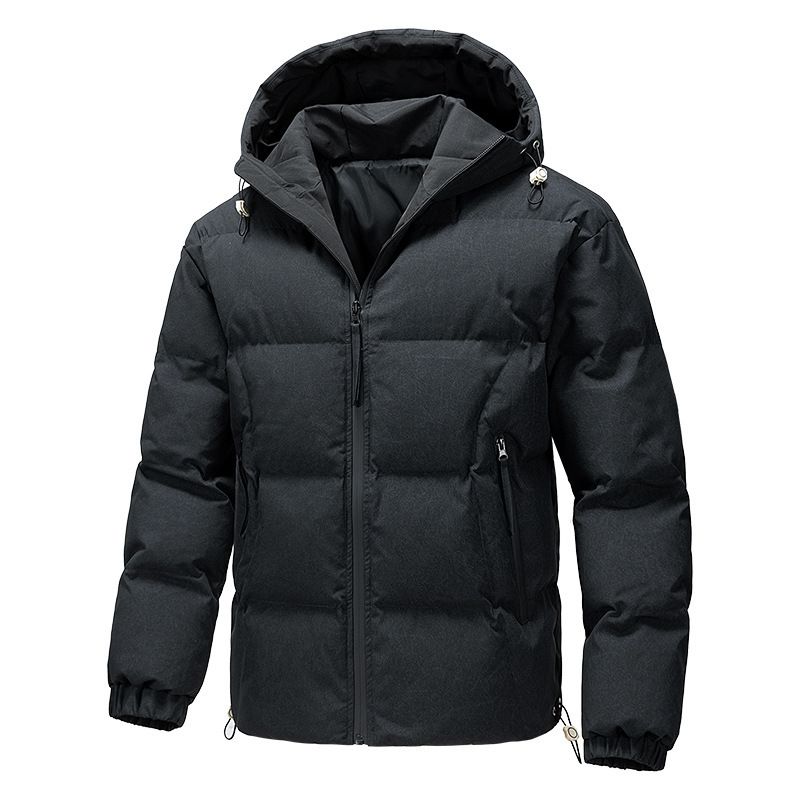 2025 New Autumn And Winter Men's Casual Padded Jacket Men's Thickened Down Jacket Padded Jacket Bread Jacket Hooded_viptrois.com