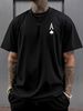 Men's 100% Cotton Stretch Fabric T-Shirt Casual Round Neck Short Sleeve With Print Ideal Gift Comfortable And Breathable For All Seasons Gift For Men_viptrois.com