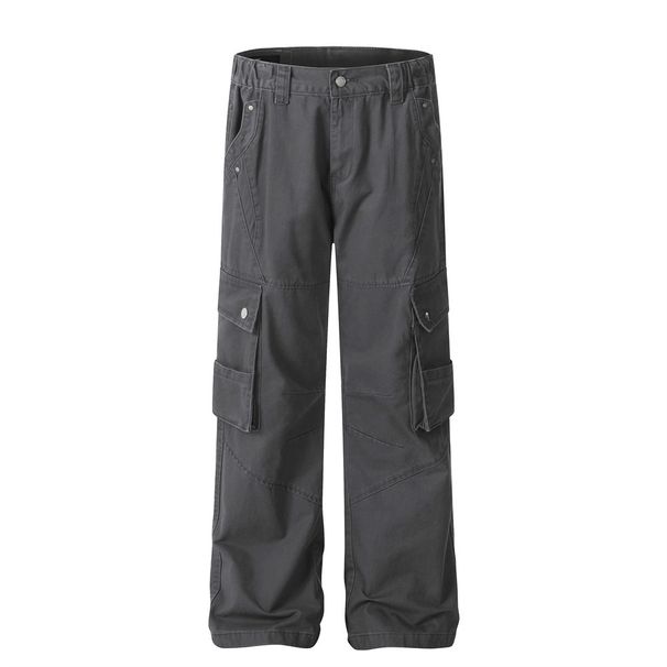 Washed Workwear Jeans For Men, Trendy Punk Style, Heavy Craftsmanship, Design Sense, Deconstructed Split Patchwork,_viptrois.com