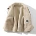 Men's Winter Fleece-Lined Zip-Up Jacket, Windproof & Thermal, Oversized Punk Style Coat For Casual Wear (Mint Grey, M-5xl)_viptrois.com