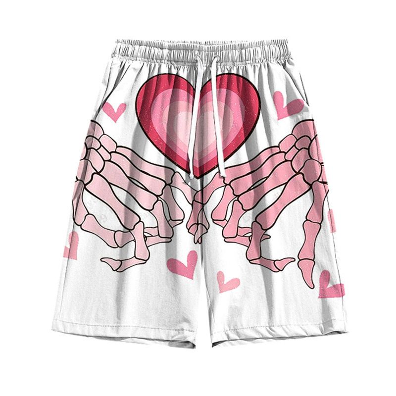 Men's 3D Printed Mesh Shorts – Breathable Quick-Dry Loose Fit (XS-6XL, 12 Colors) Summer Streetwear_viptrois.com