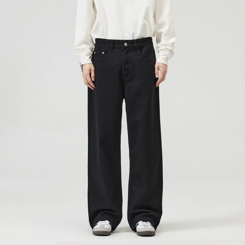 Men's Clothing Baggy Jeans Maillard Jeans Men And Women Casual Loose Straight Wide Leg Pants_viptrois.com